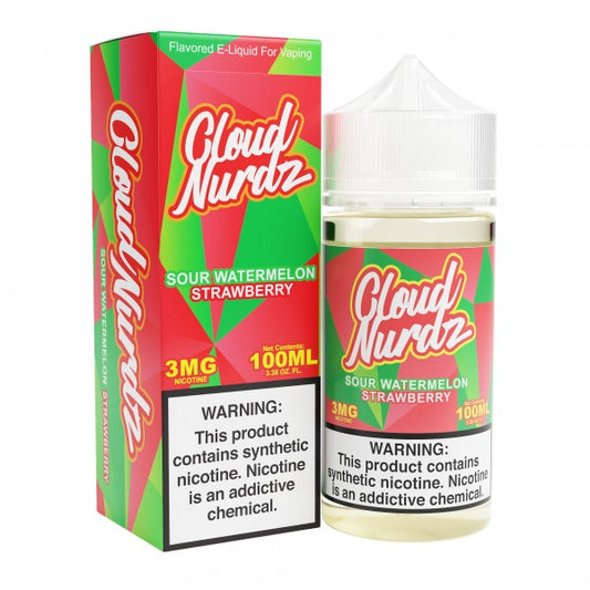 Cloud Nurdz Sour Watermelon Strawberry 100ml