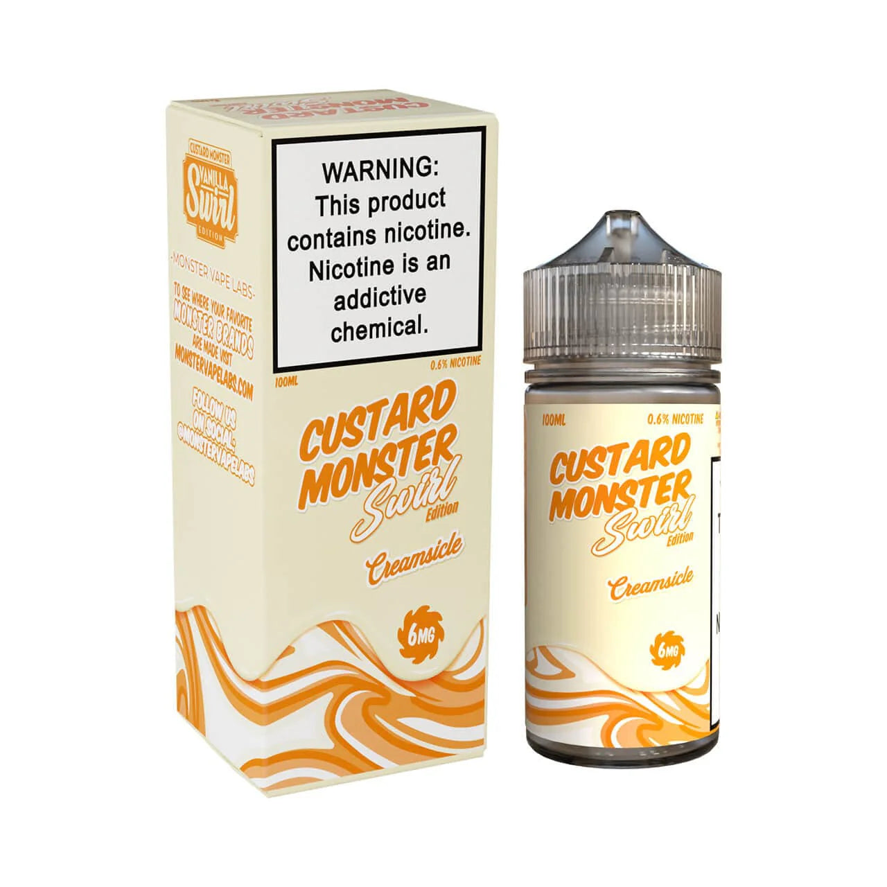 Custard Monster Creamsicle Swirl 100ml