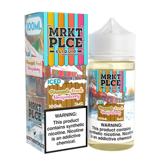 MRKT PLCE Pineapple Peach Dragonberry Iced 100ml