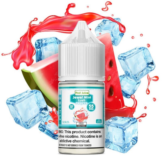 Pod Juice Mint Lush Freeze Salt 30ml